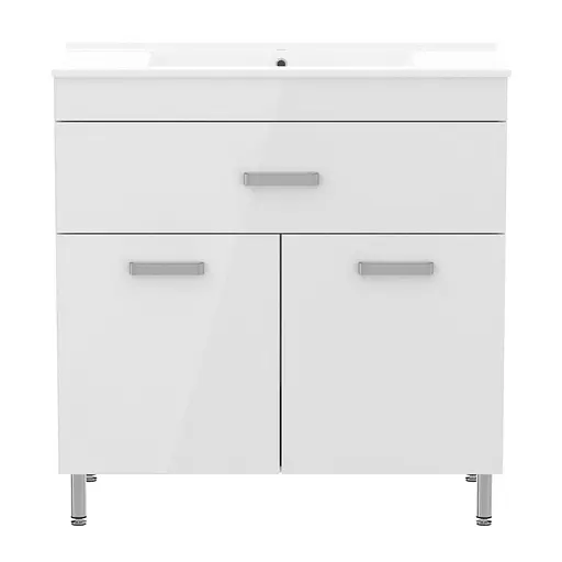 Тумба з умивальником RJ Velum y 80 см RJ82800 Білий - фото 2
