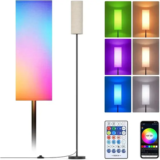 Торшер зі світлодіодною лампою RGB з керуванням додатками