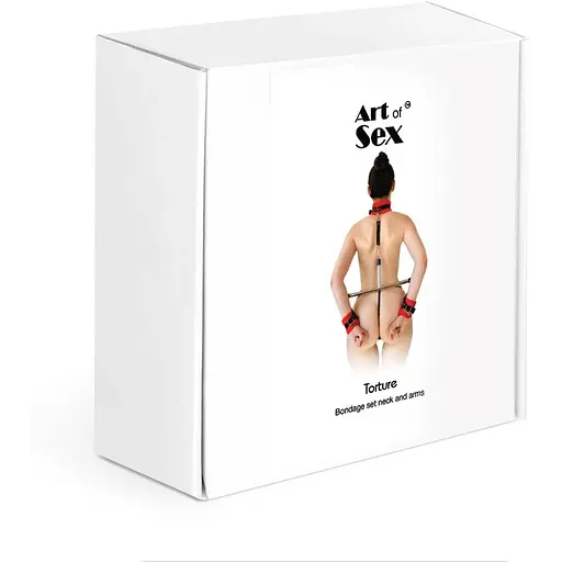 Распорка для шеи и рук Art of Sex Bondage Set - Torture - фото 4