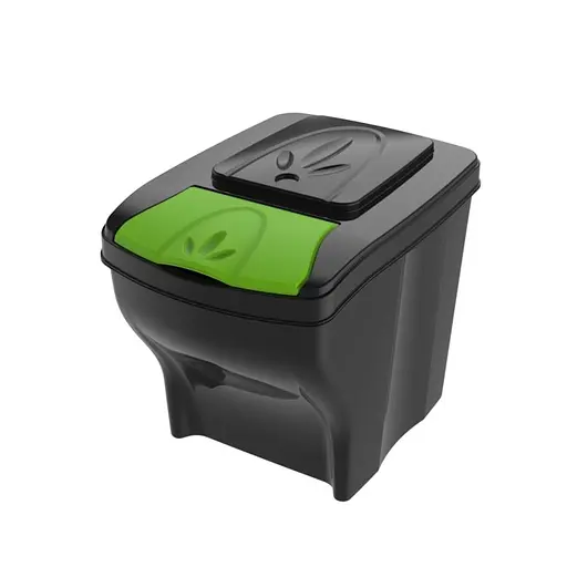 Контейнер для мусора Bama Poker 28x40x31h, 20 л. салатовый