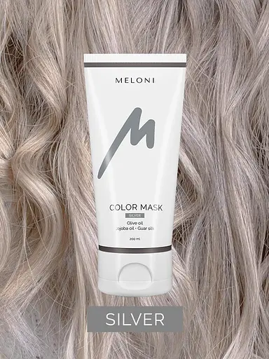 Тонирующая маска для волос Пепельный Color Mask Silver Meloni 200 мл - фото 4