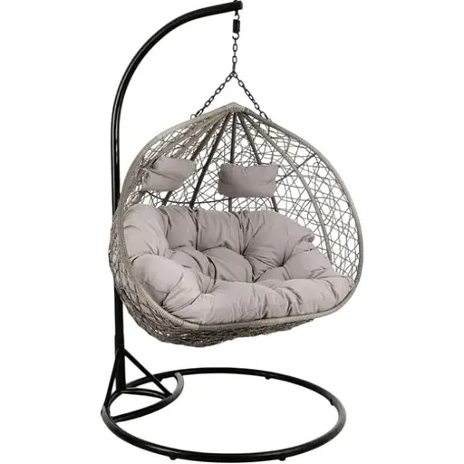 Подвесное кресло-кокон Di Volio Foggio двухместное серый