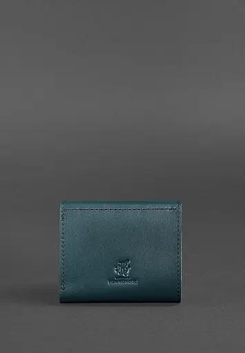 Кожаный женский кошелек 2.1 зеленый - фото 5