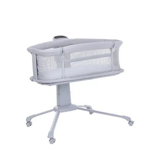 Детская кроватка-люлька 3 в 1 Mastela 3378 приставная, музыка, таймер, москитная сетка, белый - фото 3