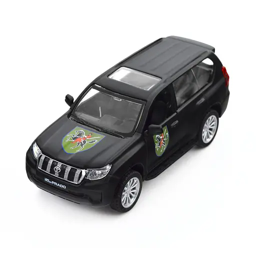 Автомодель TechnoDrive Шевроны Героев Toyota Land Cruiser Prado 110 ОМБр (250359M) - фото 1