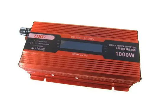 Преобразователь постоянного тока UKC 12V-220V 1000W LCD KC-1000D инвертор для автомобиля 12В-220В - фото 4