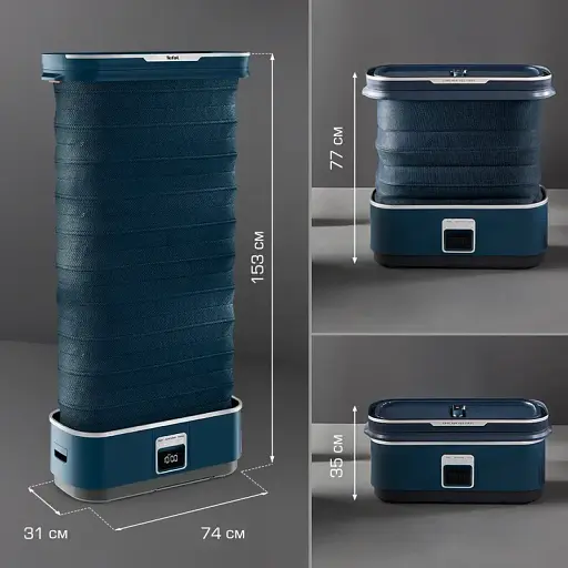 Автоматический паровой шкаф Tefal Care For You First синий 1500 Вт (YT2020E0) - фото 12