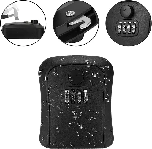 Скринька для ключів welsberg, сейф для ключів, з 4-значним цифровим кодом зовні і всередині - фото 3