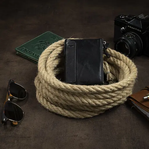 Чоловічий шкіряний гаманець Vintage 9х11.5х2 см acs0015299 - фото 5