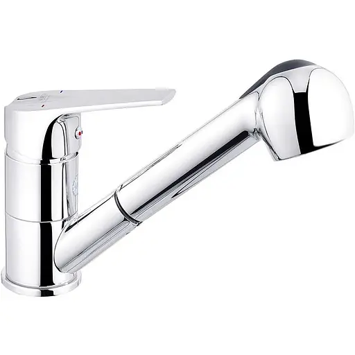 Змішувач для кухні з висувним виливом Kroner KRM Odra - C030-T CV021127 Хром - фото 1