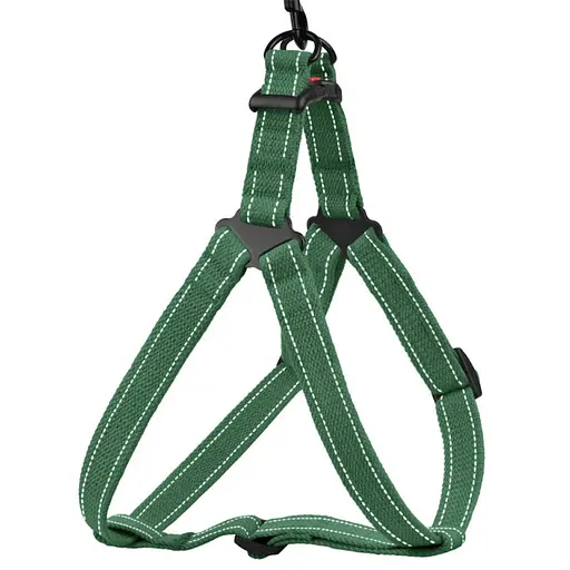 Шлея для собак Barksi Cotton Стандарт Рефлекторна S 40-53х1.6 см армійська - фото 1