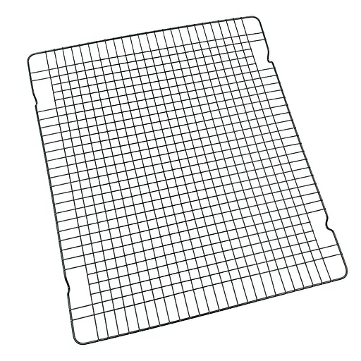 Решітка кондитерська для охолодження, сушіння, глазурування десертів та випічки сітка для гриля 43х37х1.2 см, Kitchen Master 87195 - фото 1
