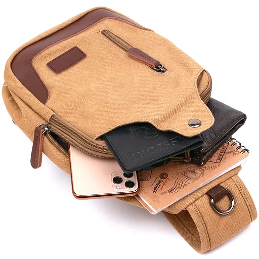 Сумка через плечо мужская Vintage 20х32х6,5 см sum0020095 - фото 5