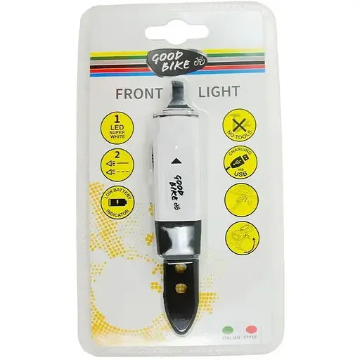 Ліхтарик акумуляторний світлодіодний Good Bike з USB 1 LED 2 режими (94304-IS) - фото 4