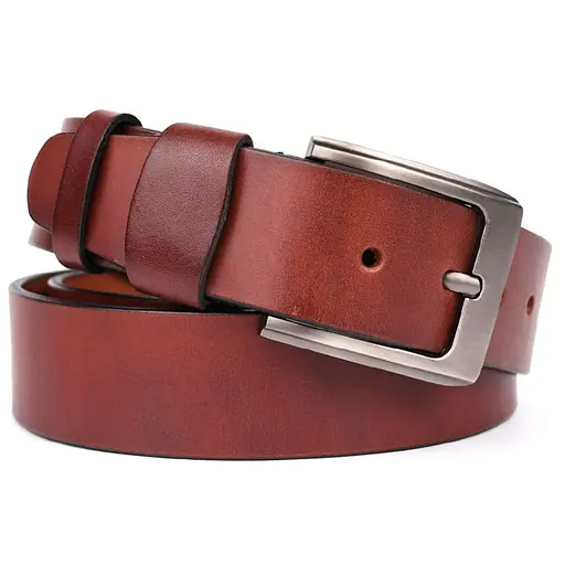 Ремінь шкіряний LIMARY коньячний 4х120 см acs0032074 - фото 4