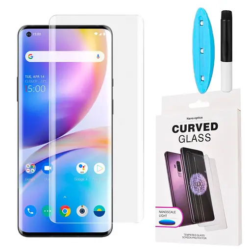 Захисне скло DK для OnePlus 8 Pro UV Curved 010278 clear 2 шт. - фото 2