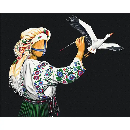 Картина за номерами Художниця Valeriya Macarenco Brushme 40x50 см кольорова 000277416