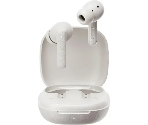 Навушники бездротові Qcy buds TWS білі - фото 3