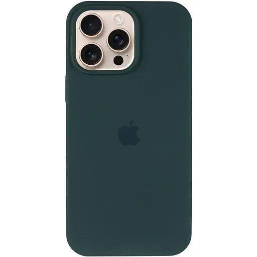 Чохол Silicone Case Full Protective (AA) для Apple iPhone 14 Pro Max (6.7) Зелений / Forest green - фото 2