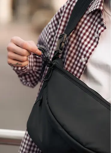 Мужская сумка-бананка под ноутбук Sambag Urban Laptop 46×26 см (51411064m) - фото 2