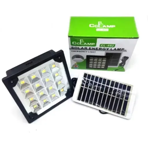 Світлодіодний вуличний акумуляторний світильник CcLamp CL-052 з сонячною панеллю ліхтар прожектор - фото 1