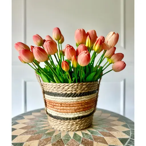 Тюльпан латексный №1389 шарик коралловый - фото 9