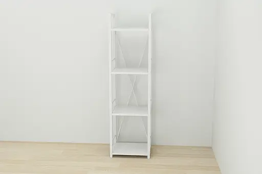 Этажерка 4/34 Ferrum-decor Серии Коннект 120x34x28 белый ДСП Белый 16мм (FRD-104277) - фото 5