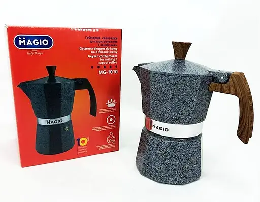 Гейзерна кавоварка MAGIO MG-1010 гейзерного типу на 3 порції еспресо 150 мл - фото 6