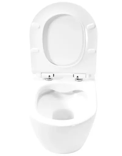 Подвесной унитаз Rea Carter N2 белый REA-C1400, Белый - фото 4