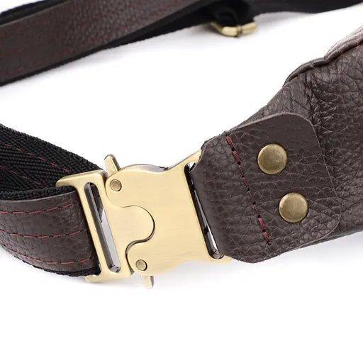 Модна сумка бананка для чоловіків із зернистої натуральної шкіри SHVIGEL 29х11х4,5 см sum0027466 - фото 16