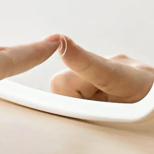 Дзеркало косметичне настільне Salon Professional Makeup Mirror 33 світлодіоди USB або батарейки білий - фото 4