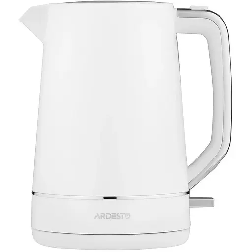 Електрочайник Ardesto EKL-450W, білий, 2200W, 1.7 л, дисковий, пластиковий корпус, індикатор рівня води, автоматичне відключення - фото 1
