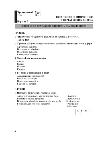 Українська мова. 5 клас. Тести для поточного та підсумкового (тематичного) оцінювання (за модельною програмою Заболотного О.В. та ін.) - фото 5