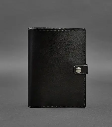 Шкіряна папка (софт-бук) для блокнота і планшета 10.0 Угольно-чорна - фото 1