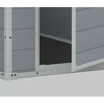 Садовый пластиковый домик Keter Manor 4x3 м серый - фото 2