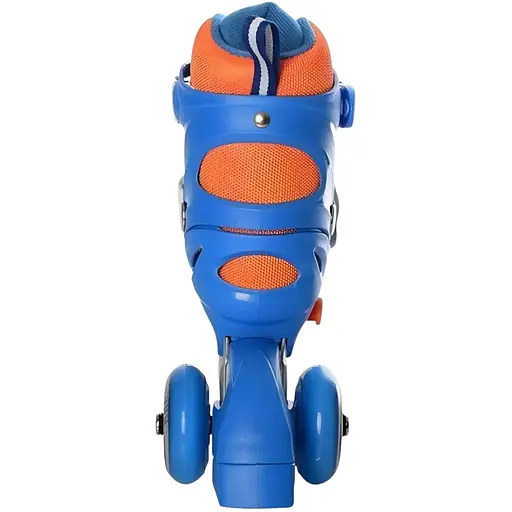 Ролики Profi A4122-XS-BL поліуретанові розмір 27-30 м'який тип черевика сині - фото 3