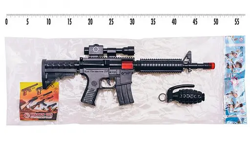 Игрушечный автомат-трещотка "M16" с гранатой Golden Gun 803 - фото 2