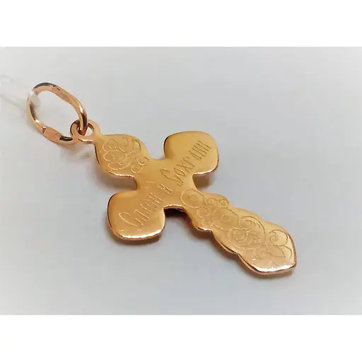 Золотой крестик Столичная Ювелирная Фабрика. Распятие Христа. 529703 - фото 3