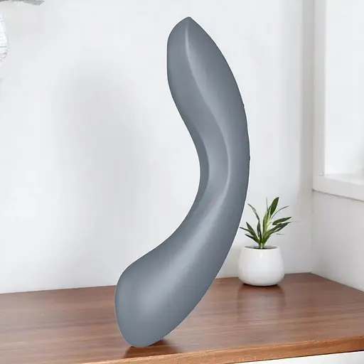 Вакуумный стимулятор с вибрацией Satisfyer Curvy Trinity 1 BlueGrey 3 в 1 - фото 2
