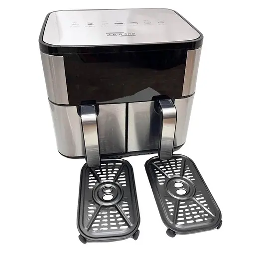 Аерофритюрниця безмасляна Zepline ZP-209 на 2 контейнери по 6л з сенсорним керуванням 4000Вт - фото 8