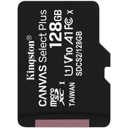 Карта памяти Kingston microSDXC 128GB UHS-I A1 (SDCS2/128GBSP)