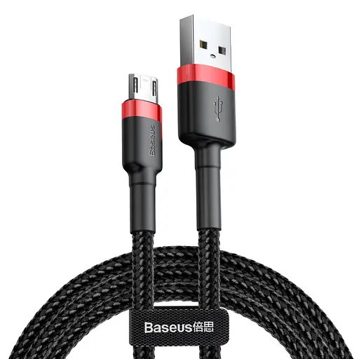 Кабель Baseus cafule Cable USB For Micro 2A 3m Red+Black - фото 1
