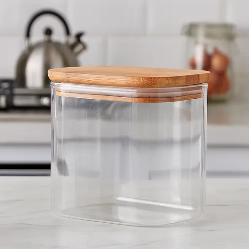 Банка для хранения с бамбуковой крышкой "Galaxy" [MD] 1400 - фото 2