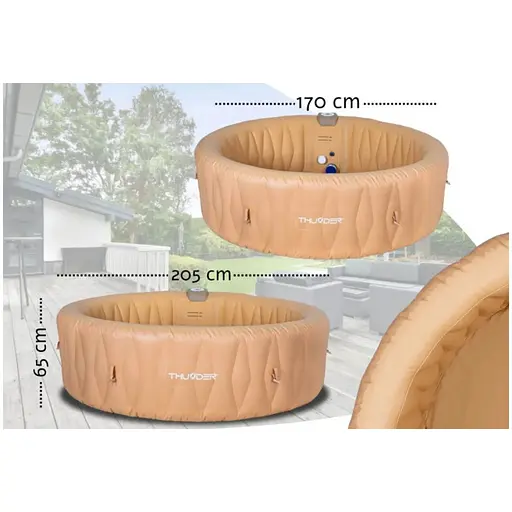Джакузи-SPA надувное Thunder LATTE 6-местное - фото 2