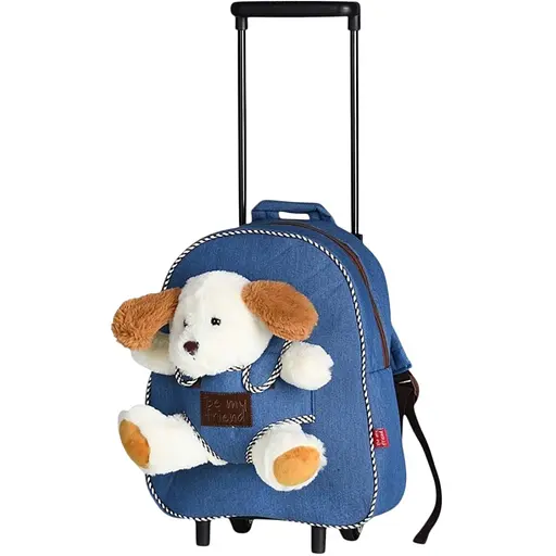 Рюкзак на колесах Perletti Toys Duff Dog джинсовий (P13034)