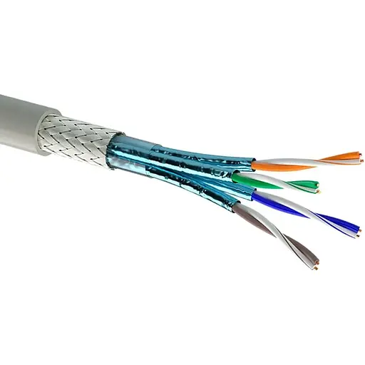 Кабель Одескабель КПпВО-ВПЕ (500) 4x2x0,56 (S / FTP-cat.6А), CU, екран., для внутр. робіт, 500м