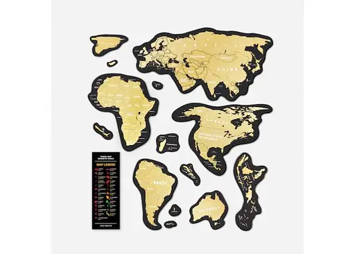 Скретч карта мира 1DEA.me Travel Map Magnetic World (13060) - фото 3