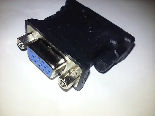 Перехідник 2E штекер DVI 24 + 5 гніздо VGA пластик - фото 2