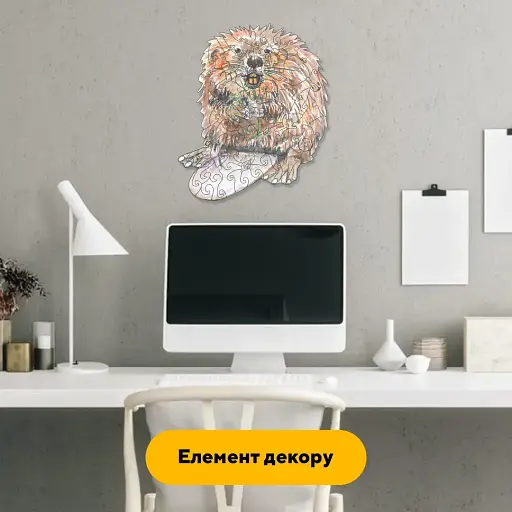 Пазл деревянный Кур*а Бобер, А2, 300+ элементов, Картонная коробка - фото 6