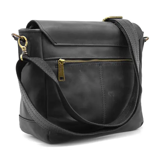 Чоловіча шкіряна сумка TARWA 25х26х8.5 см sum0025459 - фото 5